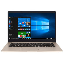 Asus S510U-QBQ410T Laptop Gold Metal/15.6"/I5-7200U/4G/1TB+128G/2VG/W10/BackPack