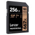 Lexar 667X Professional 256GB U3 V30 SDXCâ„¢ UHS-I Memory Cards (up to 100MB/s read, Write 90MB/s)