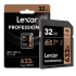 Lexar 633X Professional 32GB V10 U1 SDHCâ„¢/SDXCâ„¢ UHS-I Memory Cards (up to 95MB/s)