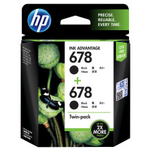 HP 678 2-pack Black Original Ink Advantage Cartridges (L0S23AA)