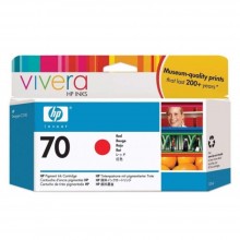 HP 70 DesignJet Ink Cartridge 130-ml - Red (C9456A)