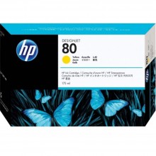 HP 80 DesignJet Ink Cartridge 175-ml - Yellow (C4873A)