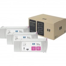 HP 81 Dye Cartridges (3-pack) 680-ml - Magenta (C5068A)