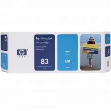 HP 83 DesignJet UV Ink Cartridge 680-ml - Cyan (C4941A)