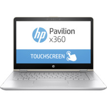 HP Pavilion X360 14" BA079TX Laptop ,I7-7500U,4GB DDR4,1TB,NO ODD,Win10,4GB,940MX,1Yr,Case,Gold