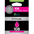 Lexmark InkJet 108 magenta Return Program Ink Cartridge Standard Yield